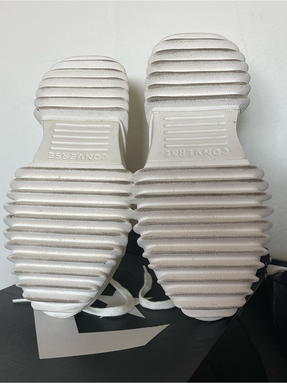 Converse Run Star Hike High-Top Sneakers in Off-White/Cream - Picture 6 of 10